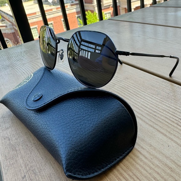 EUC Ray-Ban Raybans Ray-Bans RB3565 002/48 53-20 Jack Sunglasses Black - Picture 6 of 10